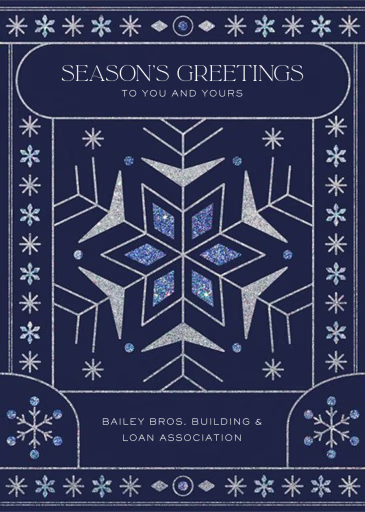 Twinkle Flake - Business Holiday Card by Paperless Post