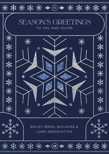 Twinkle Flake - Business Holiday Card by Paperless Post