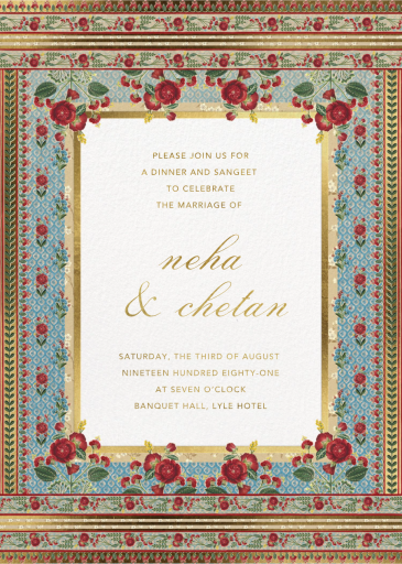 Ami - Indian Wedding Invitation by Anita Dongre