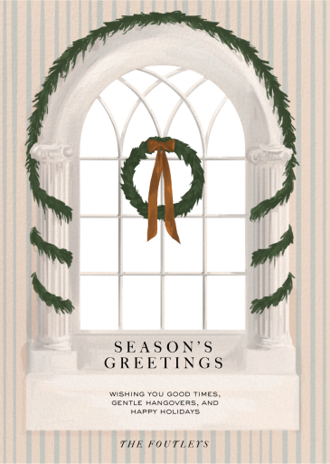 Festive Window - Holiday Card by Paperless Post