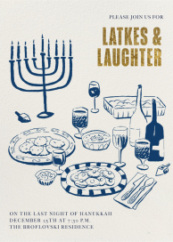 Hanukkah Tablescape by Paperless Post