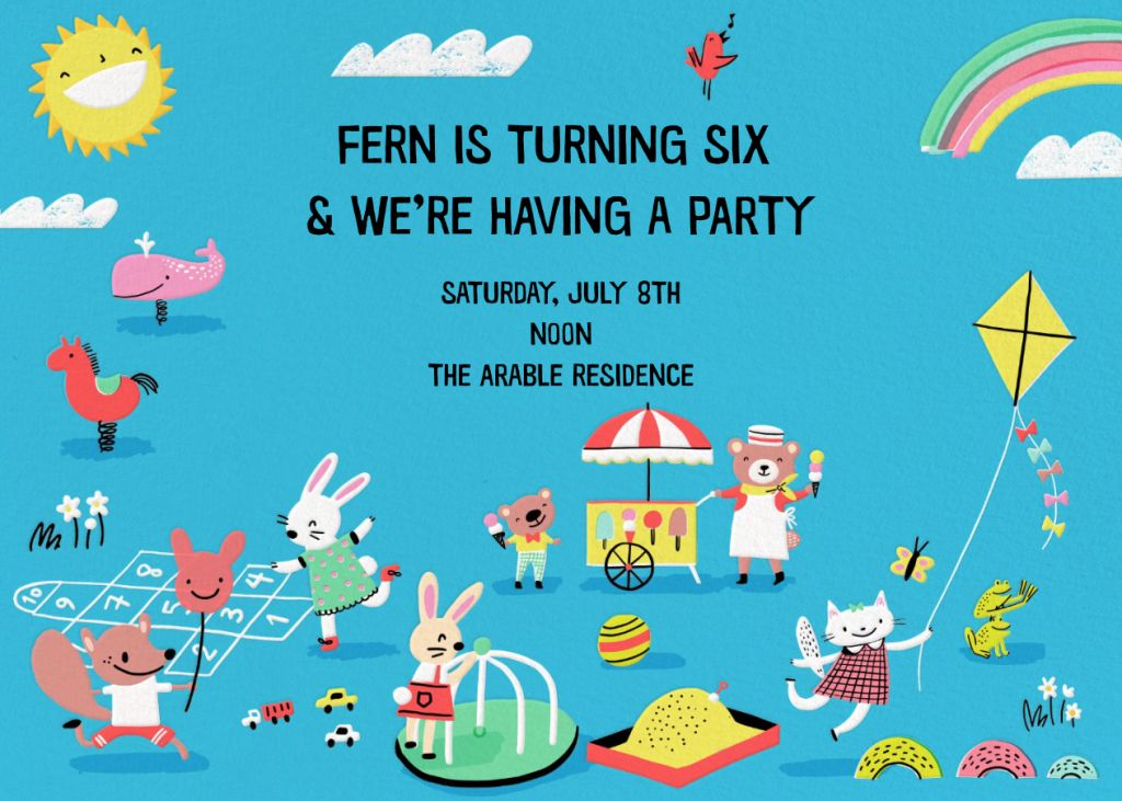 Playground Days Invitation