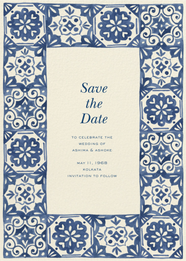Amalfi Tiles - Save the Date by Paperless Post