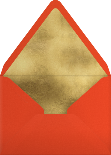 Gold Casino Holiday Invitation Envelope