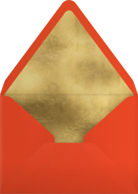 Gold Casino Holiday Invitation Envelope