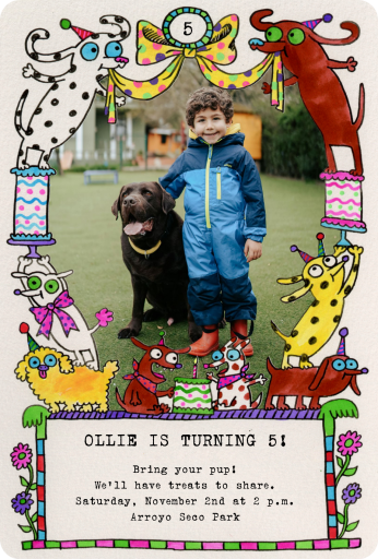 Doodles and Photo - Birthday Invitation by Gentle Thrills