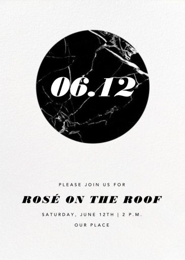 Marble Circle by Paperless Post