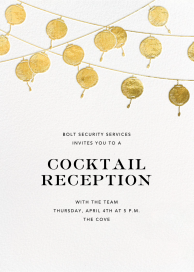 Golden String Lanterns - Cocktail Party Invitation by Paperless Post