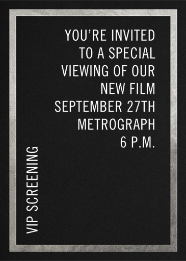 Simple Gold Border - VIP Event Invitation by Paperless Post