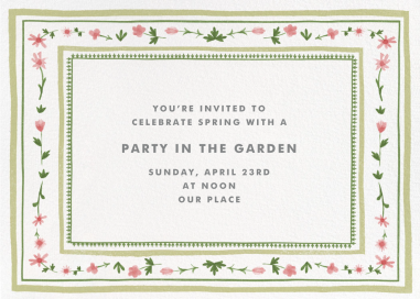 Floral Border by Paperless Post