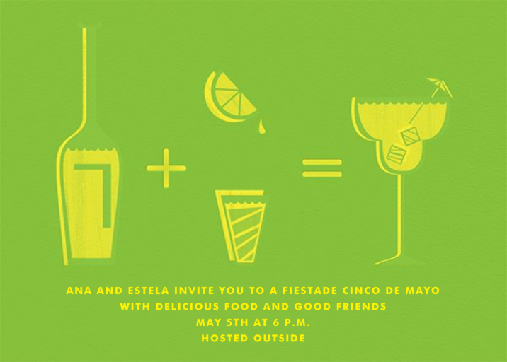 Margarita Equation - Invitation by Paperless Post