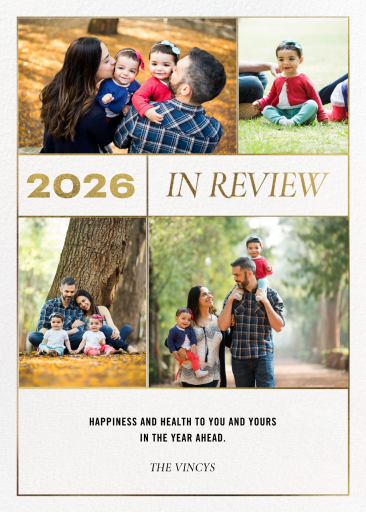 Photo Grid Year in Review Card