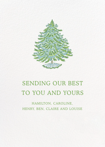 Holly and Ribbon Photo (Holly Hollon) - Holiday Card by Dogwood Hill - Back