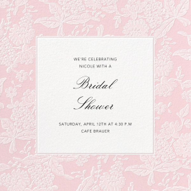 Hydrangea Lace I Save The Date by Oscar de la Renta