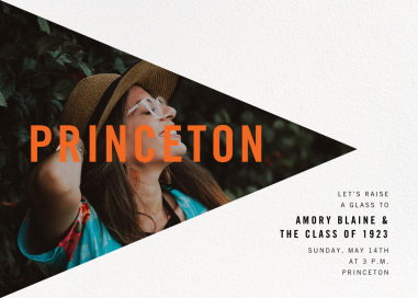 Side Triangle Photo - Graduation Party Invitation by Paperless Post