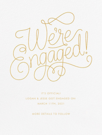 Bobbin I (Engagement) - Wedding Announcement by Paperless Post