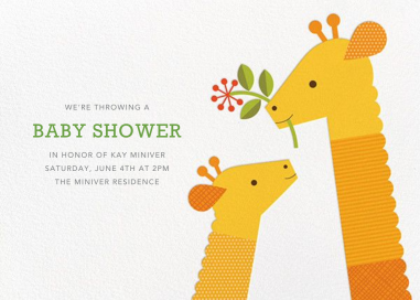 Tall Tails - Baby Shower Invitation by Petit Collage