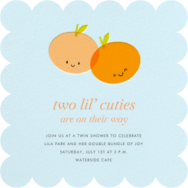 Two Lil' Cuties - Baby Shower Invitation by Hello!Lucky