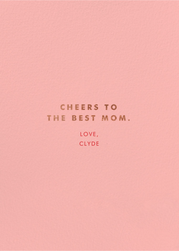 Extra Foam - Mother's Day Card by Carolyn Suzuki Studio - Back