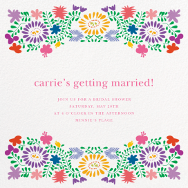 Oaxacan Flowers - Bridal Shower Invitation by Paperless Post