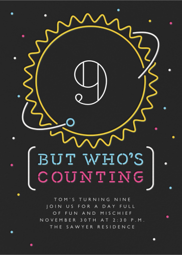 Space Age Neon by Paperless Post