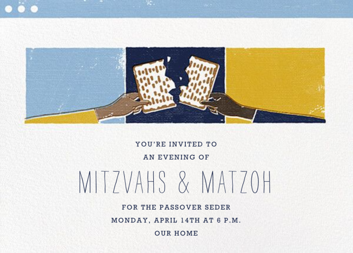 Matzoh Meeting - Passover Invitation by Paperless Post