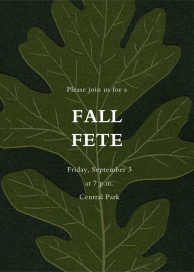 Pressed Oak - Fall Party Invitation by Paperless Post