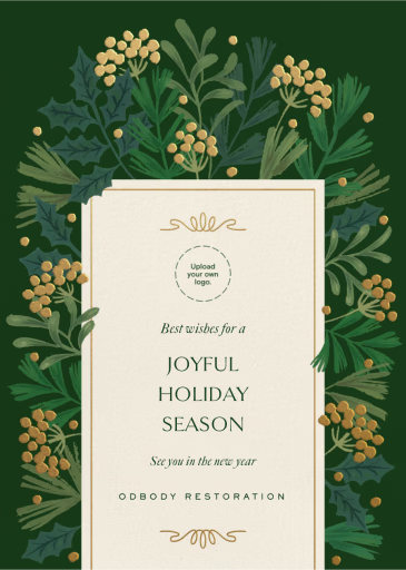 Juniper Foliage - Business Holiday Card by Paperless Post