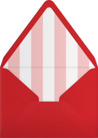 Lips and Champagne Glass Invitation Envelope
