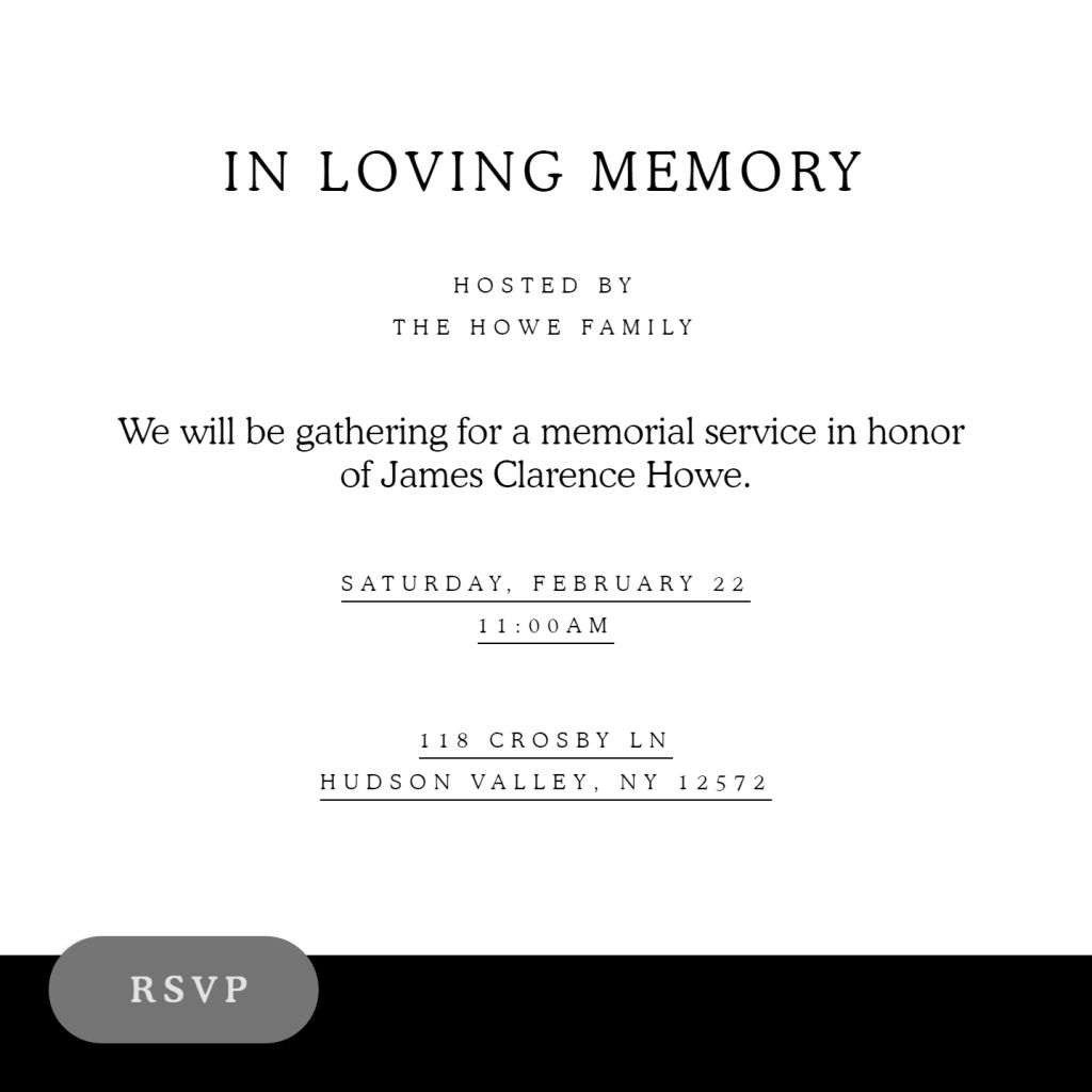 Memorial Service Invitations Send Online Instantly Rsvp Tracking