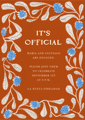 Wildflower Border - Bridal Shower Invitation by Hadley Paper Goods