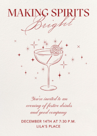 Evening Toast - Holiday Party Invitation by Paperless Post