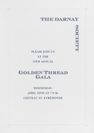 Square Embossed Corners - Gala Invitation by Paperless Post