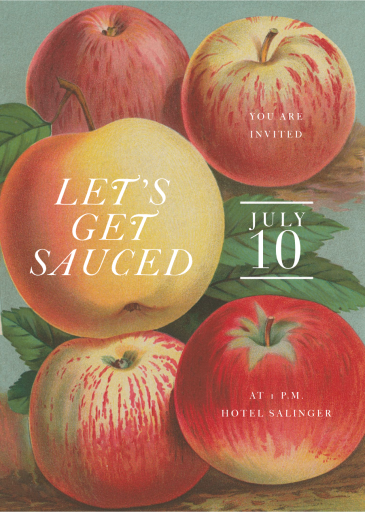 Apple Orchard - Cocktail Party Invitation by John Derian