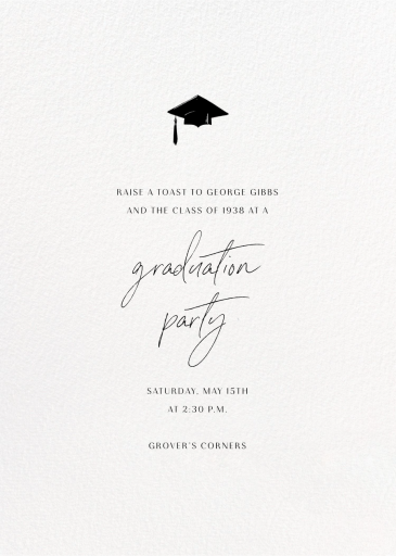 Full-Page Photo Tall (Double-Sided) - Graduation Party Invitation by Paperless Post - Back