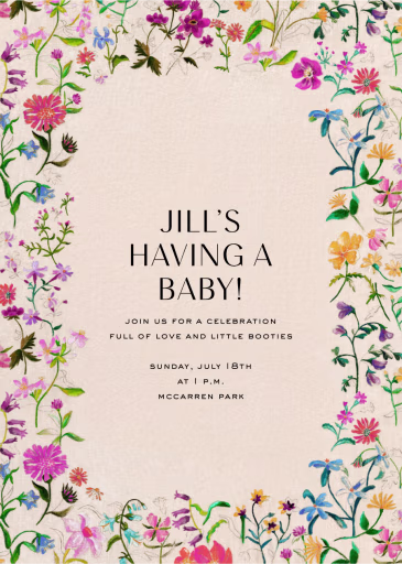 Linen Garden - Baby Shower Invitation by Liberty