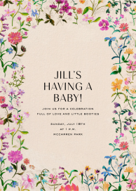 Linen Garden - Baby Shower Invitation by Liberty
