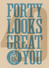 40 Looks Great On You - Birthday Card by Paperless Post