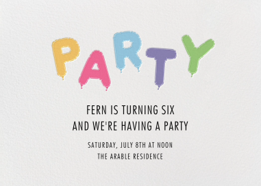 Mylar Party - Birthday Invitation by Paperless Post