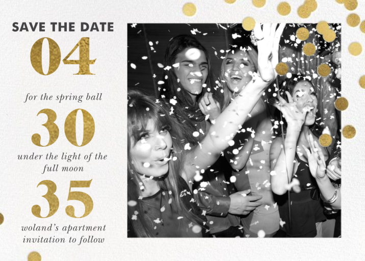 Confetti Ceremony - Save the Date by kate spade new york