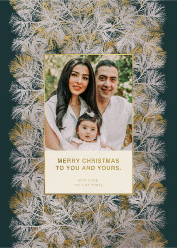 Wispy Border Photo - Christmas Card by Marimekko