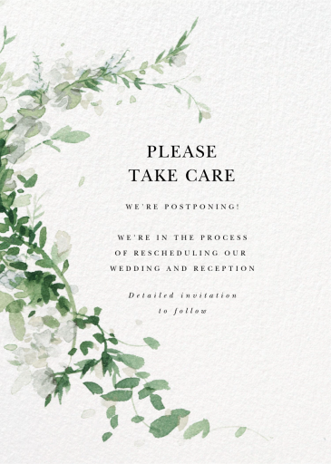 Watercolor Floral Garland by Paperless Post