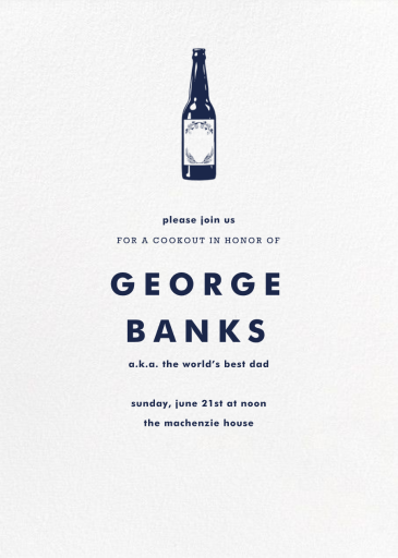Ivory Plain - Father's Day Invitation by Paperless Post