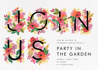 Monogrammed Welcome by Rifle Paper Co.