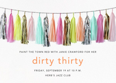 Glimmer (Horizontal) - Birthday Invitation by CONFETTISYSTEM