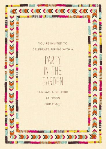 Party Stripes - Invitation by Coral & Tusk