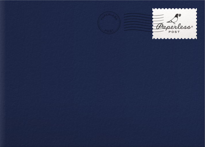 Photo Strip New Year Card Envelope