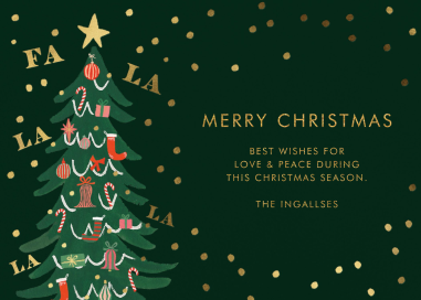 Custom Christmas & Holiday Cards, Merry Christmas Sprigs