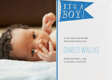 I Need a Diaper - Birth Announcement by Mr. Boddington's Studio