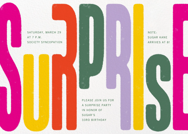 Big Surprise - Birthday Invitation by Paperless Post